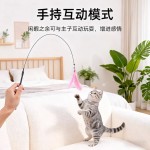吸盘逗猫棒羽毛幼猫自嗨杆解闷猫宠物玩具配替换头带铃铛猫咪用品