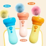 跨境喵季猫玩具电动钓猫器玩具懒人逗猫神器一键弹射可回收互动