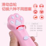 激光逗猫棒多图案亚马逊猫咪玩具宠物棒玩具用品红外线逗猫笔