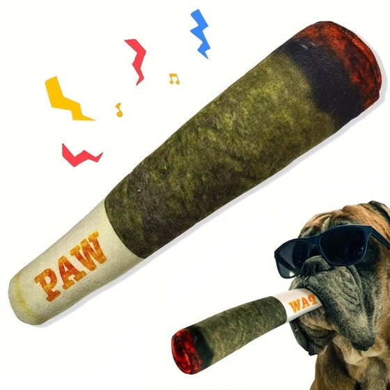 现货跨境狗狗发声玩具绿色仿真烟盒香烟毛绒宠物玩具猫咪薄荷香烟