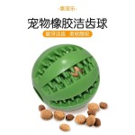 宠物漏食球狗狗玩具耐咬磨牙洁齿球西瓜球猫自嗨解闷橡胶玩具