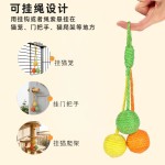 宠物自嗨解闷剑麻球猫玩具幼猫逗猫棒耐咬猫咪球类用品发声玩具