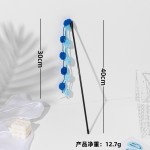 宠物玩具毛球流苏长杆逗猫自嗨解闷逗猫棒猫狗鱼竿彩色玩具批发