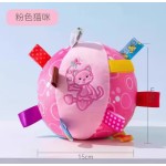 跨境热款宠物发声玩具球毛绒可爱响铃球猫狗玩具球解闷嬉戏铃铛球