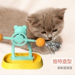 跨境猫玩具爆款猫转盘小球猫咪玩具逗猫棒转转风车轨道球趣味耐抓