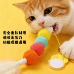 猫咪悬挂逗猫玩具挂门弹力绳逗猫棒羽毛逗猫狗狗宠物用品逗猫棒