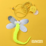 猫咪悬挂逗猫玩具挂门弹力绳逗猫棒羽毛逗猫狗狗宠物用品逗猫棒