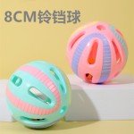 大号8CM猫玩具铃铛球自嗨解闷发声铃铛逗猫发声球扭蛋球宠物玩具