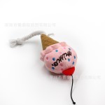 狗狗宠物玩具毛绒发声多款食物薯条汉堡鸡腿啃咬玩具猫咪宠物用品