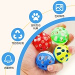 猫猫玩具球自嗨猫咪发声玩具铃铛球会动解闷七彩镂空逗猫宠物玩具
