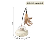 智能逗猫玩具猫咪玩具猫玩具自嗨解闷懒人逗猫棒羽毛宠物玩具跨境