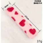 新品秋冬毛绒宠物玩具猫狗解压玩具毛绒爱心抱枕互动玩具自嗨玩具
