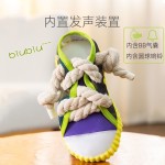 跨境爆款鞋子毛绒玩具猫狗通用款玩具解闷神器绳结磨牙耐咬玩