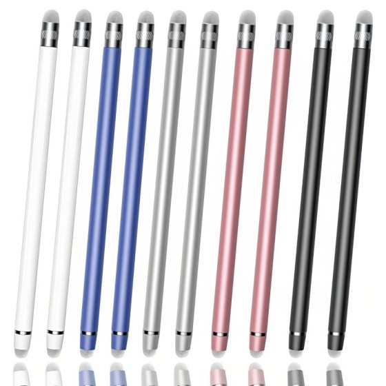 适用电容笔手机平板手写笔触屏笔触控笔布头pencil安卓通用点触笔