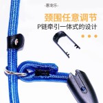 尼龙狗狗卡扣防冲爆牵引绳 耐拉宠物牵引绳P链牵引带 遛狗绳 狗链