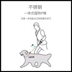 狗狗牵引绳防爆冲大狗p绳中型犬小型犬大型犬狗子p链专业训犬狗链