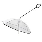 透明宠物雨伞狗狗C型雨伞宠用品厂家直销可调节雨天遛狗牵引绳