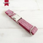 MUTTCO简约设计狗狗跑步牵引套装 金属扣狗圈 粉色高品质UDC-070 (有码数）