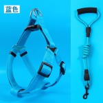 狗狗牵引绳中小型幼犬泰迪狗绳狗链子可调节背心胸背带幼犬专用 (有码数）