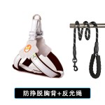 狗狗牵引绳背心式宠物胸背带遛狗绳中小型柴犬柯基比熊泰迪狗链子 (有码数）
