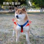 亚马逊狗狗牵引绳背心式H型胸背带小中大型犬宠物外出遛狗绳用品（有码数）