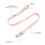 新款跨境加强狗狗牵引绳PVC弹性包胶织带宠物用品P绳小中大狗狗绳 (有码数）