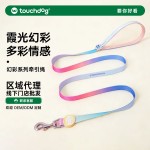 Touchdog它它幻彩狗胸背牵引绳背心款胸背带中小狗犬专用夜光