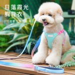 Touchdog它它幻彩狗胸背牵引绳背心款胸背带中小狗犬专用夜光