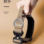 跨境新款亚马逊狗狗项圈牵引绳中大型犬专用防爆冲颈圈脖圈金熊猫