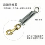 狗狗牵引绳缓冲弹簧狗链子压缩弹簧宠物防爆冲减震拉簧狗绳带配件