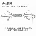 狗狗牵引绳缓冲弹簧狗链子压缩弹簧宠物防爆冲减震拉簧狗绳带配件