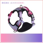 亚马逊新款宠物胸背带防爆冲大狗胸背批发定制反光狗狗胸背牵引绳