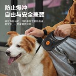 狗狗牵引绳遛狗牵引绳自动收缩器小型大型犬防爆冲狗绳宠物用品