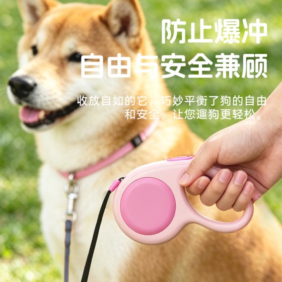 艾窝狗狗牵引绳自动伸缩宠物狗链小狗雪纳瑞遛狗中型小型犬狗绳子