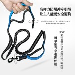 宠物牵引绳便携跑步牵引带腰包遛狗绳套装户外运动狗狗伸缩牵引绳