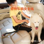 狗狗汽车安全带可伸缩固定绳金毛泰迪坐车神器狗狗猫咪车载安全绳