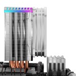 乔思伯CR-1400白色款CPU散热器风冷AMD台式电脑静音风扇4热管1700