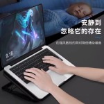 诺西S200C 笔记本散热器 升降支架折叠静音风冷桌面电脑散热底座