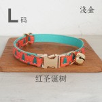 MUTTCO 厂家批发 宠物用品 圣诞树双层猫颈圈 锌合金扣 UCC-220J