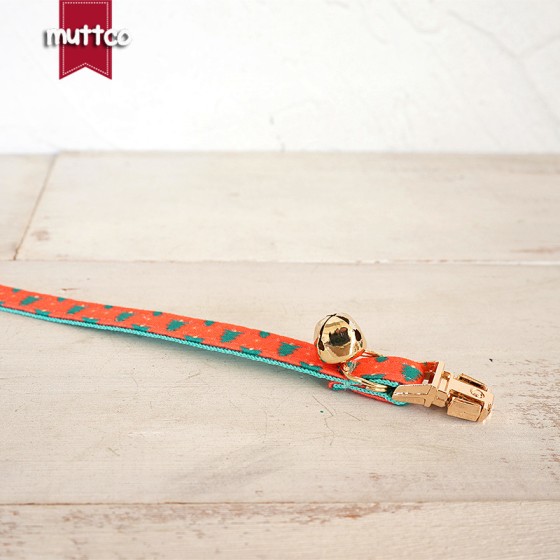 MUTTCO 厂家批发 宠物用品 圣诞树双层猫颈圈 锌合金扣 UCC-220J