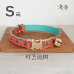 MUTTCO 厂家批发 宠物用品 圣诞树双层猫颈圈 锌合金扣 UCC-220J