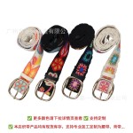 新款波西米亚风腰带小众设计女装腰饰配裙子度假风民族风刺绣腰带