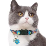 新款猫咪项圈猫项圈涤纶碎花宠物用品亚马逊爆款宠物项圈现货