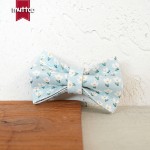 MUTTCO 厂家供应 蓝白鸡蛋花猫项圈 双层耐用锌合金属扣 UCC-170J