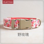新款仿尼龙花系列项圈 个性好看玫瑰花项圈 轻便塑料扣 PDC346