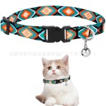 佳成猫项圈波西米亚风情宠物项圈涤纶材质不易变形猫咪小狗挂脖
