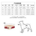 跨境宠物棉麻项链狗狗纯色插扣项圈可调节环保亚麻狗圈围脖代发
