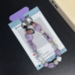 原创自制ins彩色串珠手机挂件钥匙扣女手链条通用ccd钥匙挂链