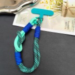 多巴胺拼色短款垫片手机挂绳编织防丢通用相机钥匙扣公仔挂饰手机