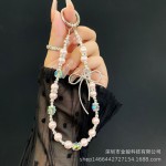 手机链串珠 手机挂件卡片含扣手腕式手机链条ccd相机钥匙挂绳
